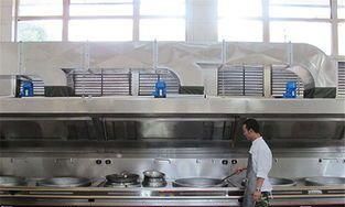 大型商用油烟机清洗过程,商用油烟机清洗设备使用方法