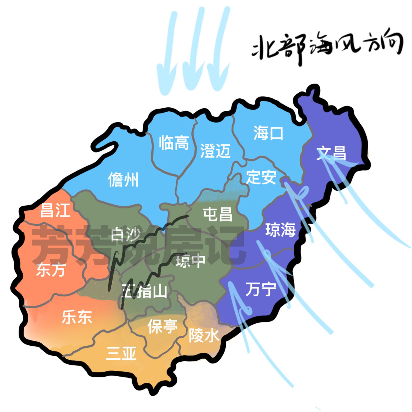 海南最适合居住不潮湿的地方,想在海南住一个月