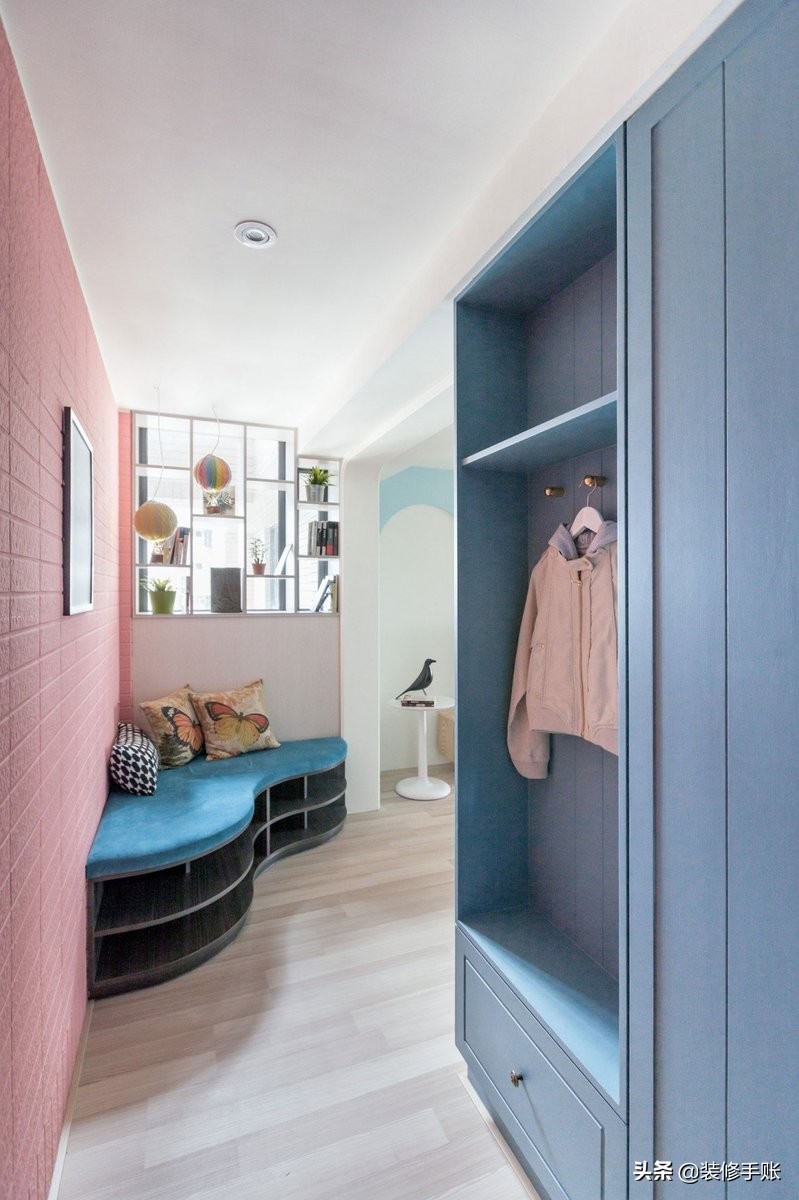 马卡龙色系装修公寓,马卡龙色系装修复式公寓