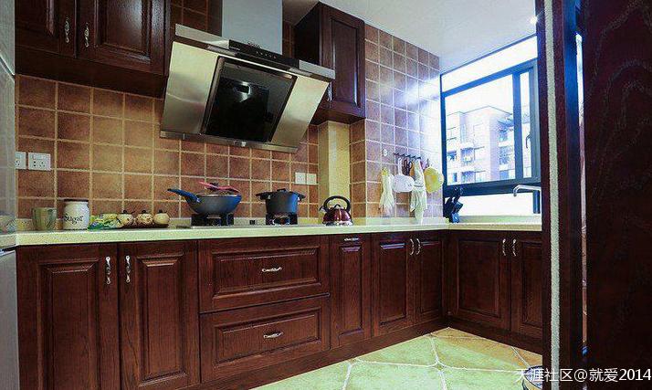 128平美式乡村风格,122平美式乡村风格