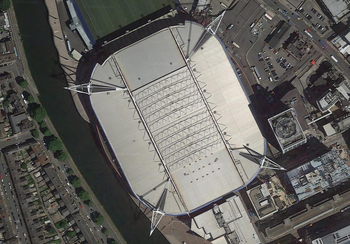 卫星航拍欧洲足球场,卫星地图看欧洲杯