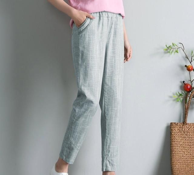 新款棉麻裤好看又凉快,棉麻裤夏天穿吸汗吗