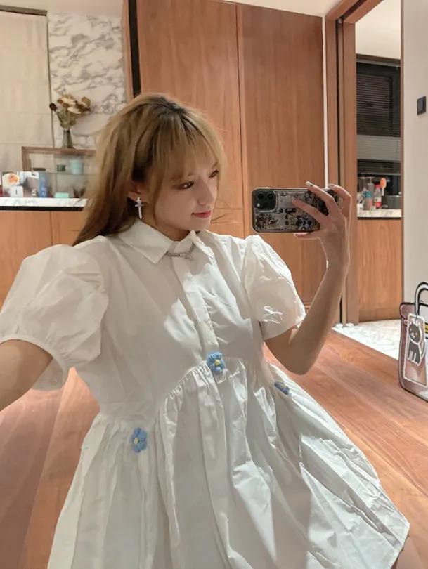 最火的泡泡袖上衣穿搭秋冬,夏天泡泡袖设计感小众上衣