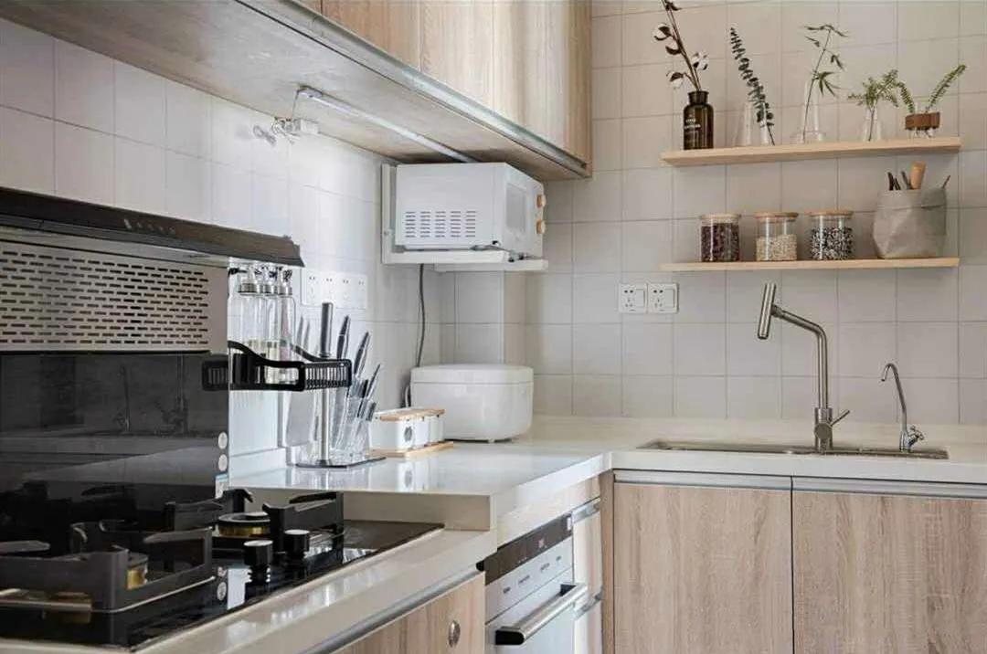 原木风茶室20平方空间装修效果图,100平方小户型原木风带茶室设计