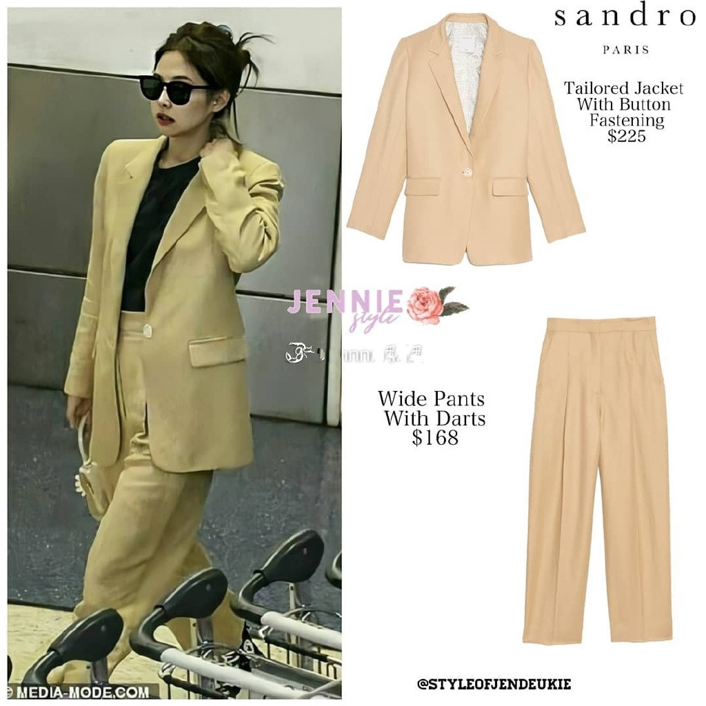 jennie西装马甲穿搭,jennie撞衫完整视频