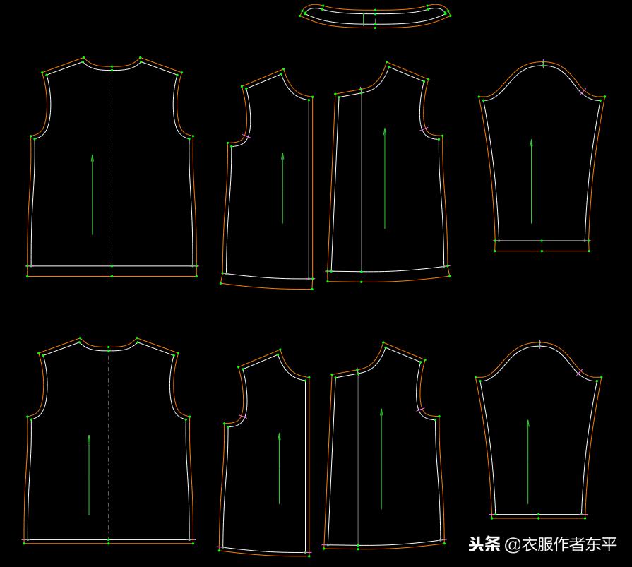 新中式男式唐装大小袖的裁剪方法,唐装女装上衣的裁剪及制作方法
