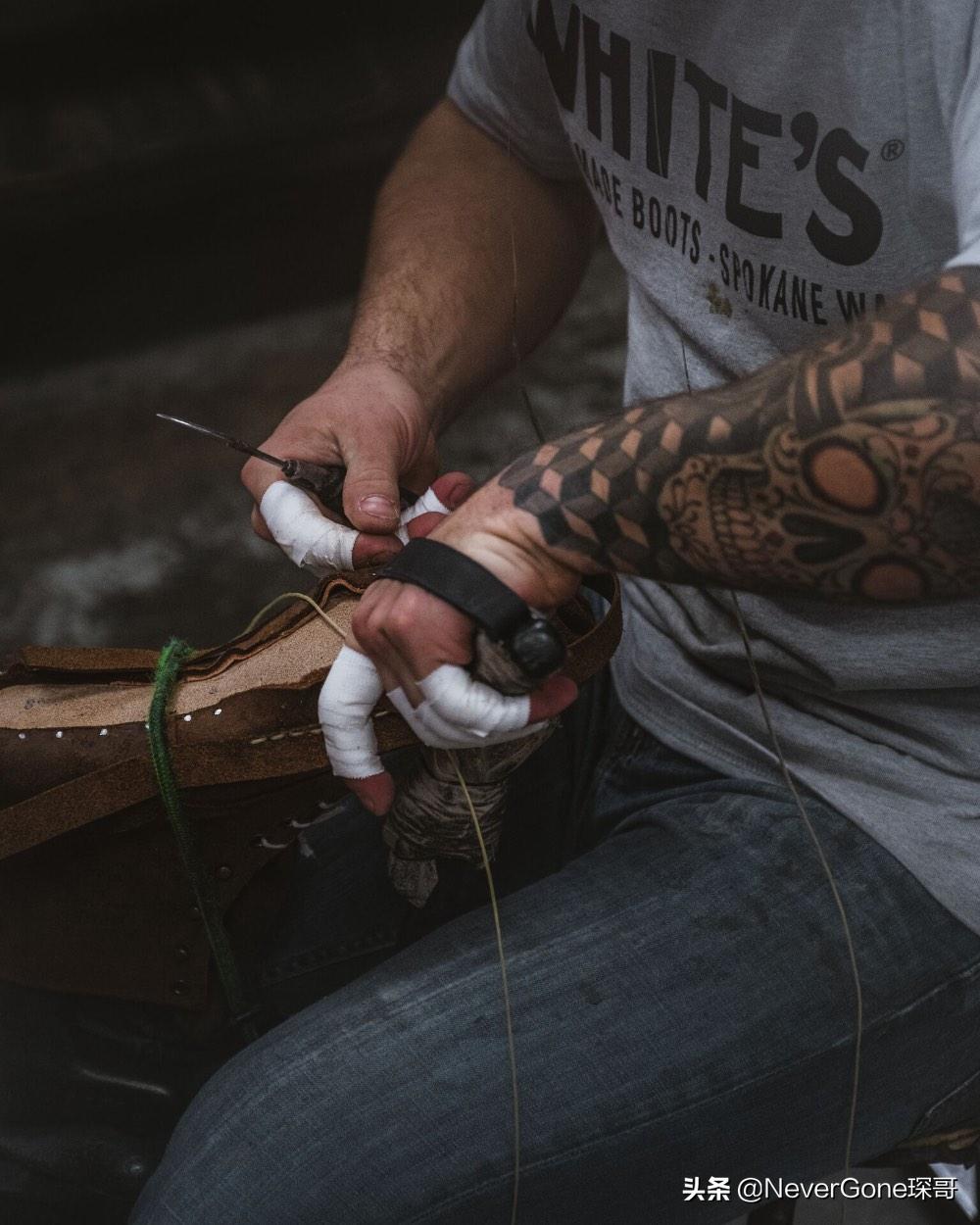 whitesboots翻毛靴,whitesboots是不是固特异工艺