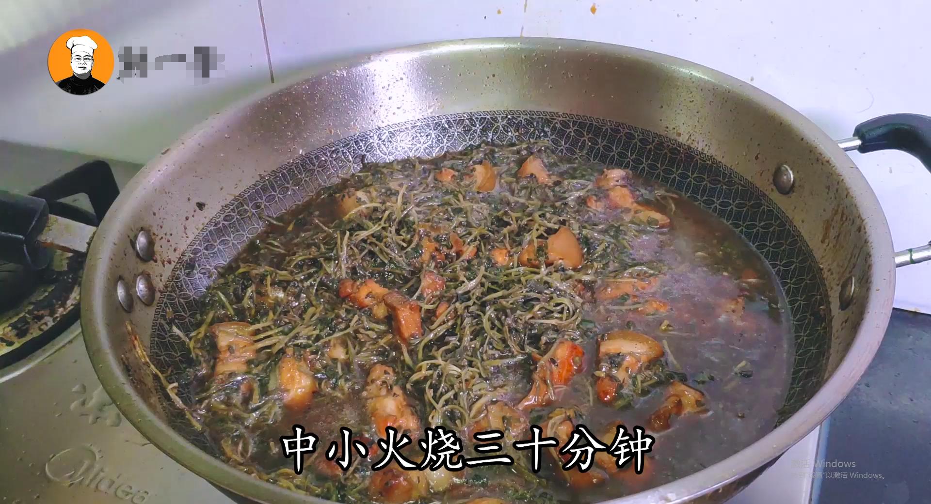 干马齿菜烧红烧肉,马齿菜干扣肉做法