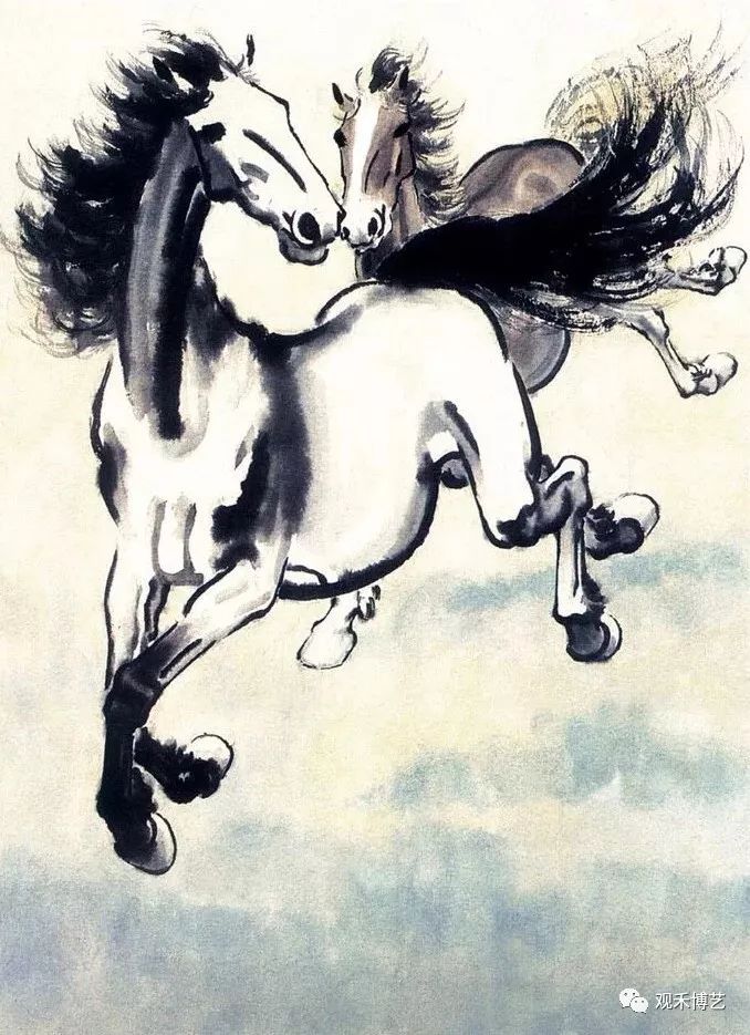 价值千万徐悲鸿字画去鉴定,徐悲鸿工笔画马真迹