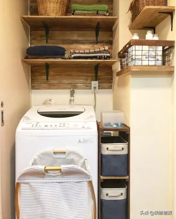 日本洗衣区收纳方法,日本主妇洗衣偷懒小妙招