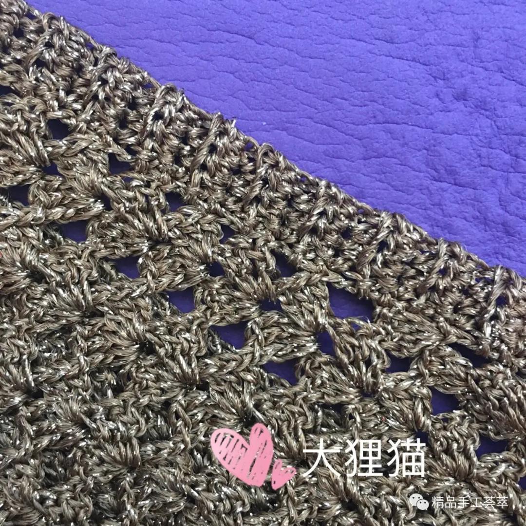 凤尾花半身长裙子的钩针教程,鱼尾裙的钩法教程