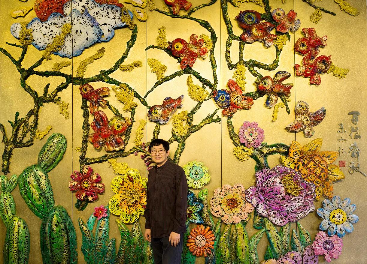 白铜梅花,紫铜梅花