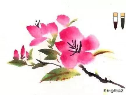 100幅桃花画,怎么画桃花树林