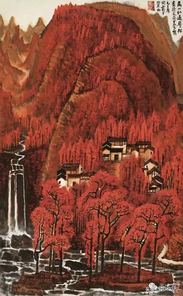 国画山水名家名段欣赏李可染,李可染画逆光山水一绝后附视频