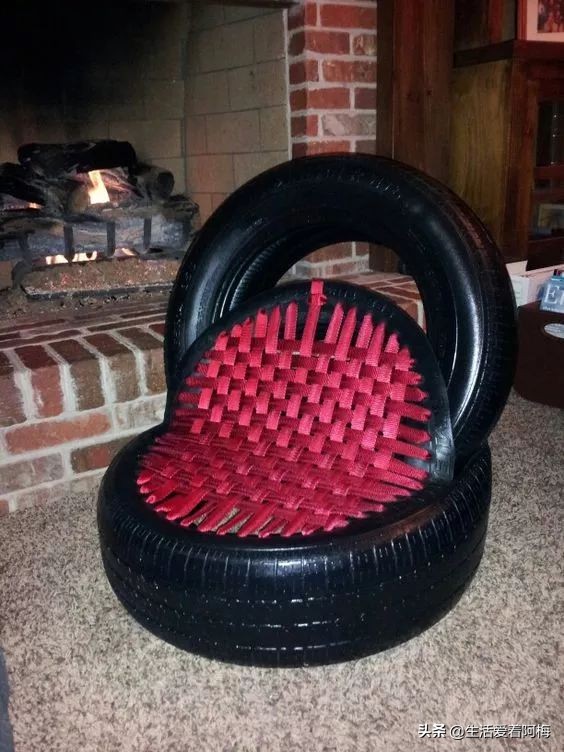 旧轮胎怎么改造成家里的装饰品,旧轮胎变废为宝炼油