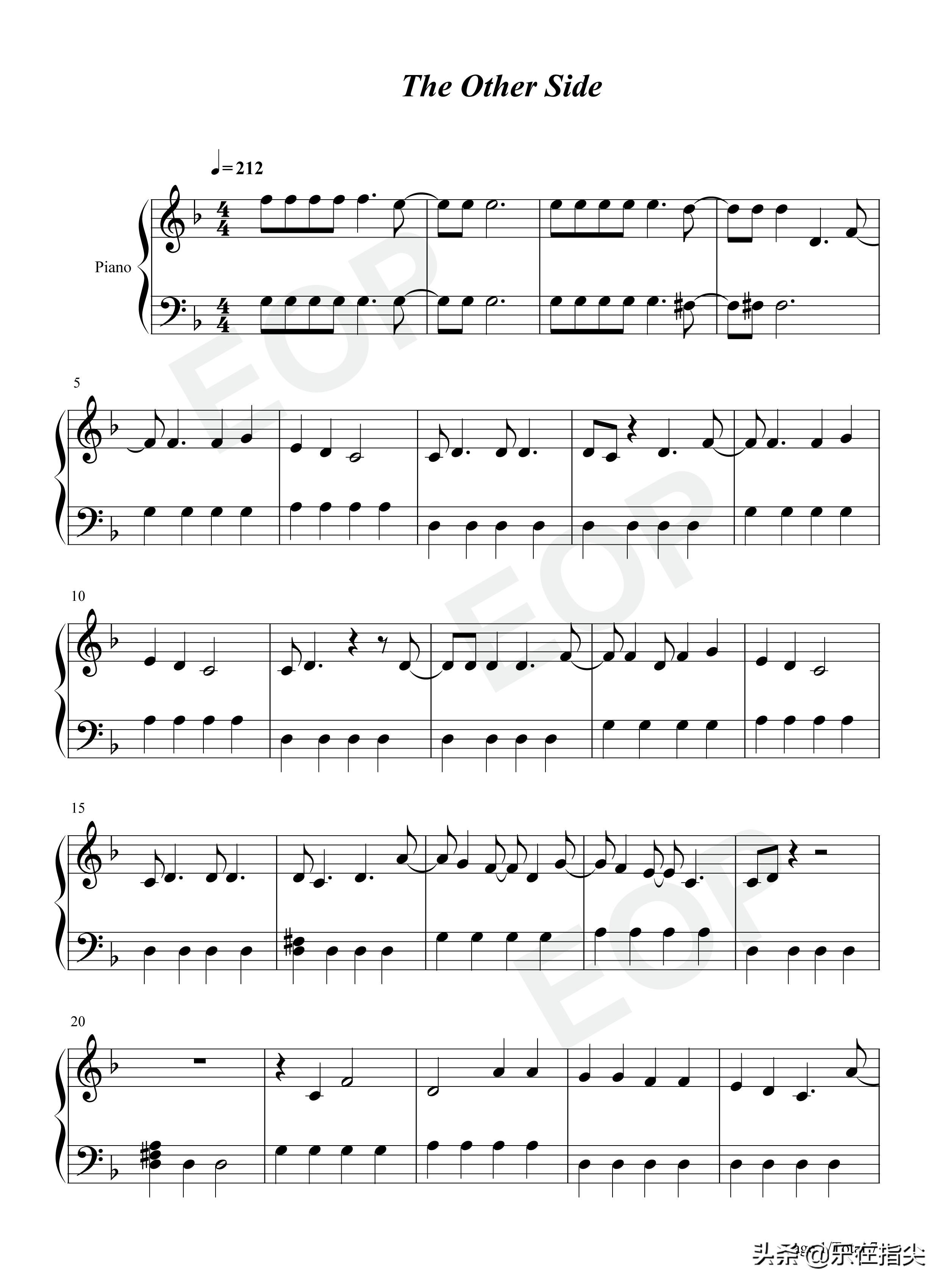 魔发精灵2theotherside简谱,魔发精灵2世界之旅5