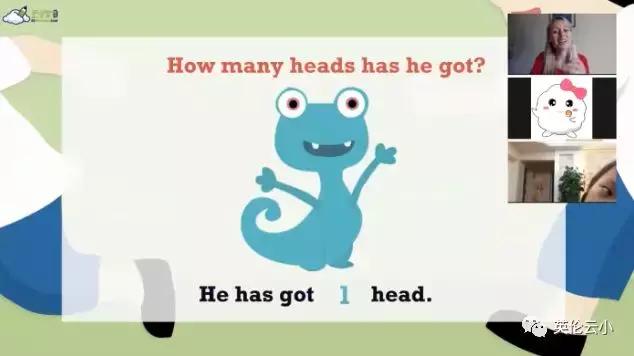 英伦云小学课程实录-认识你自己《Mybody》