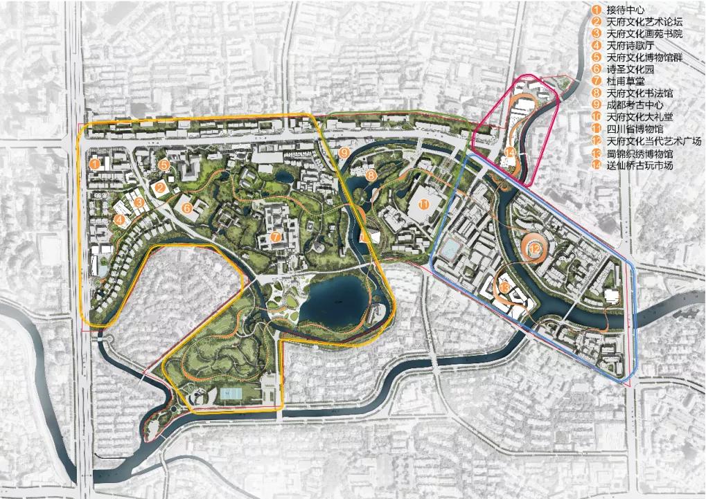 方案丨草堂诗画千秋颂浣花溪畔锦绣城—成都杜甫草堂片区城市更新