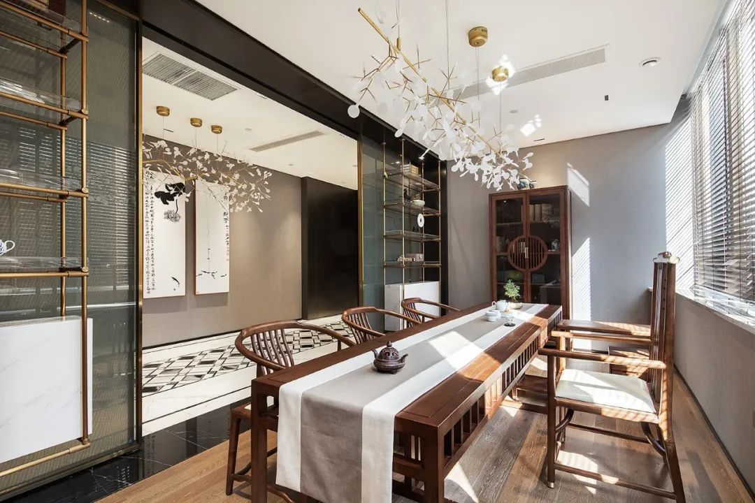 新中式会所玄关装修效果图,中式装修2000平会所