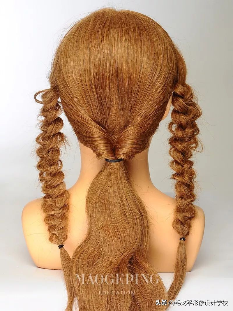 中分马尾扎中低马尾好看技巧,低马尾怎么扎才好看发量少