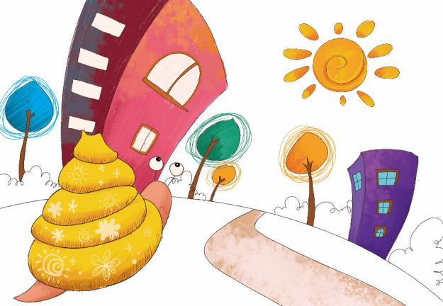 儿童创意美术课程:小蜗牛