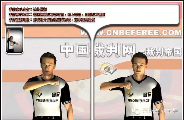 足球裁判判罚手势,NBA裁判判罚手势