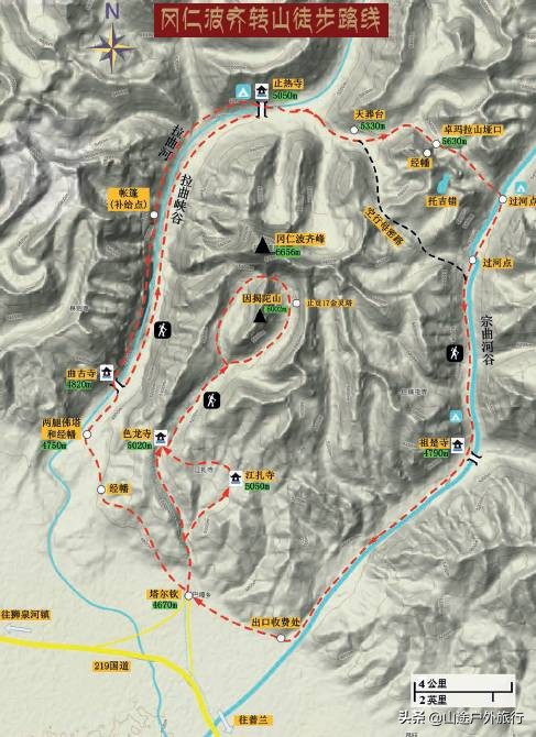 神山十大徒步路线图,川西小环线自驾攻略青绕神山