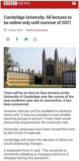 剑桥大学丑闻,剑桥大学最新声明