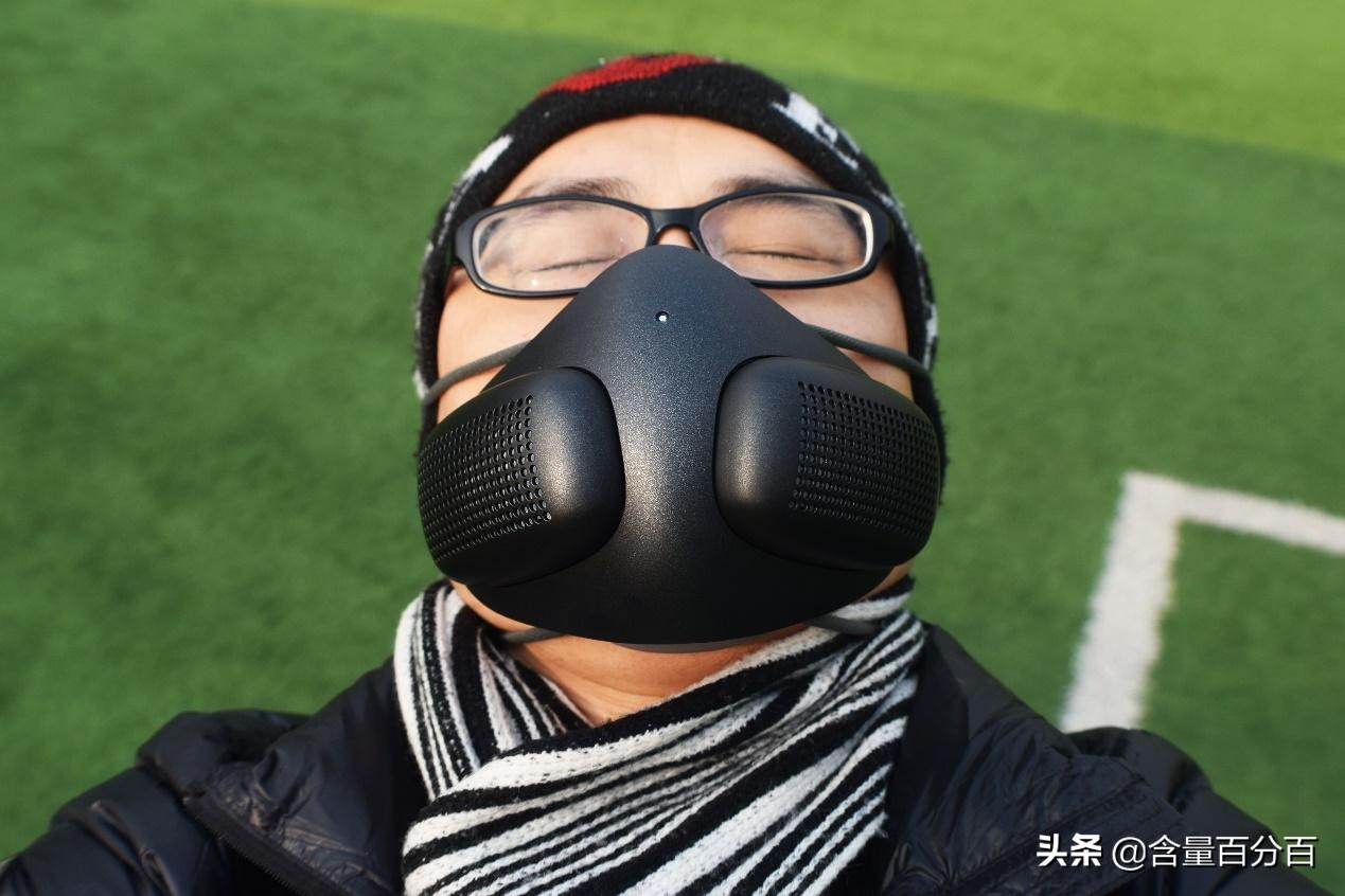自带风扇的口罩,防雾霾电动透气口罩