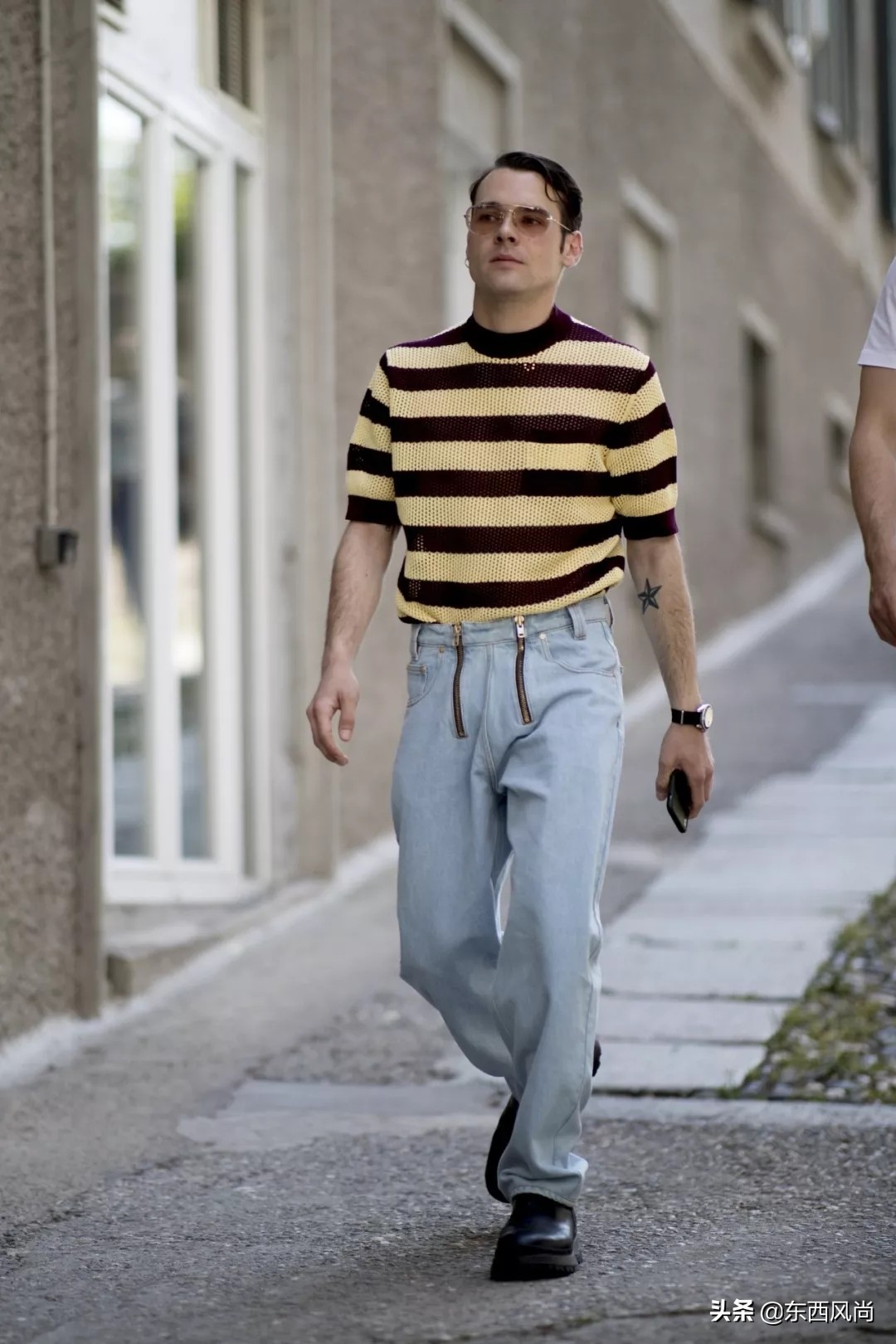 衬衣式t恤男穿搭,t恤最新潮穿法男