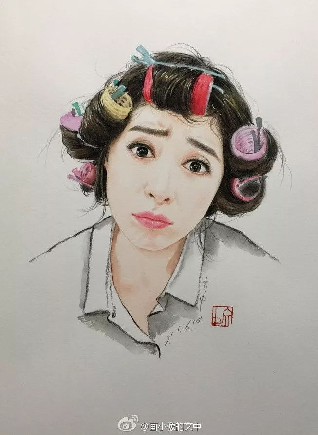 比起打印画,美院毕业的他,笔下这种彩铅水彩画才好看哭了~