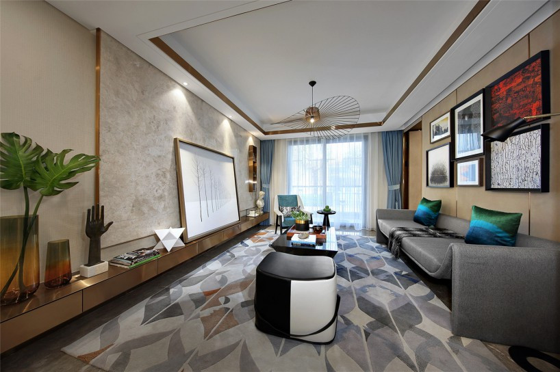 115平方北欧轻奢彩色装修,115平南北通透北欧装修