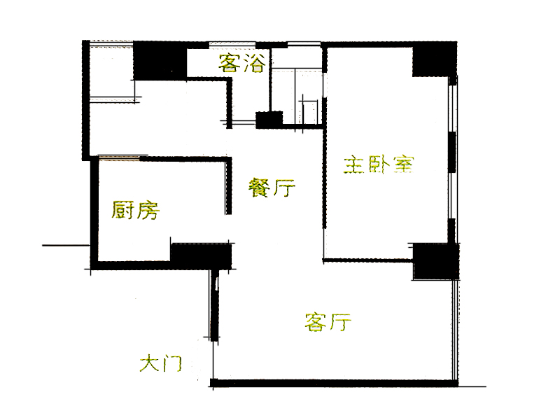 室内户型优化破解思路,户型缺角怎样破解