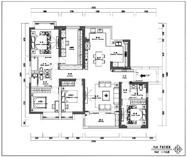 北辰现代轻奢装修,北辰三角洲c2区118平装修风格