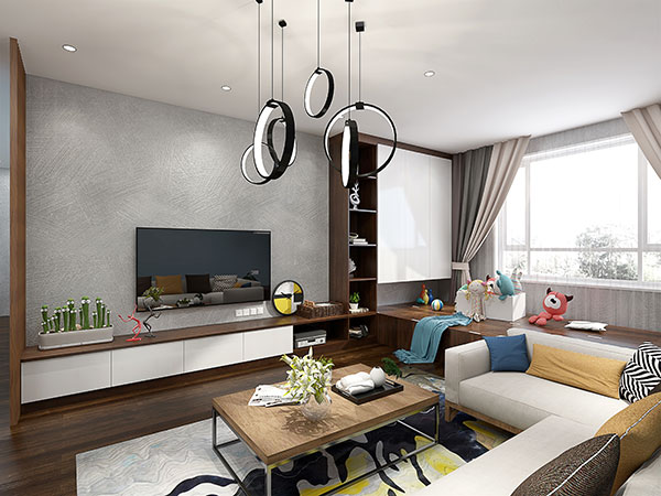 定制客厅装修效果图,客厅家居定制