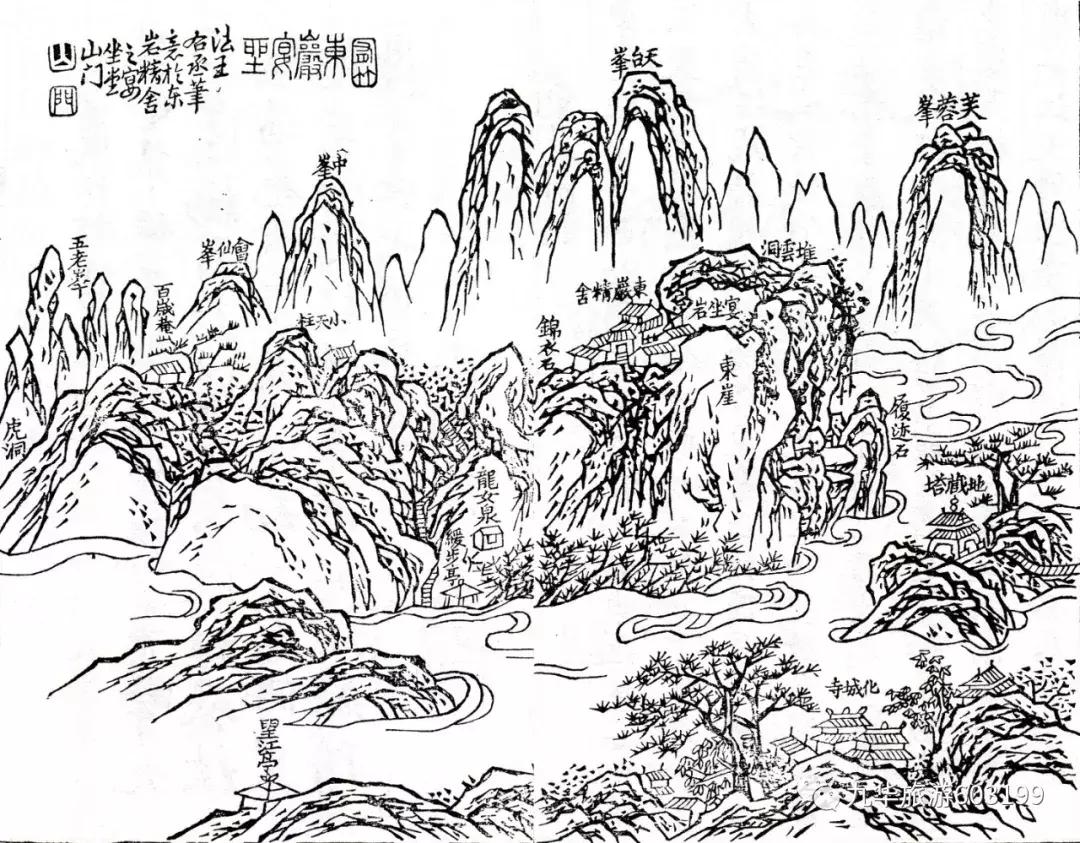 九华山手绘景区图,他花费了3年时间完成这幅画英文