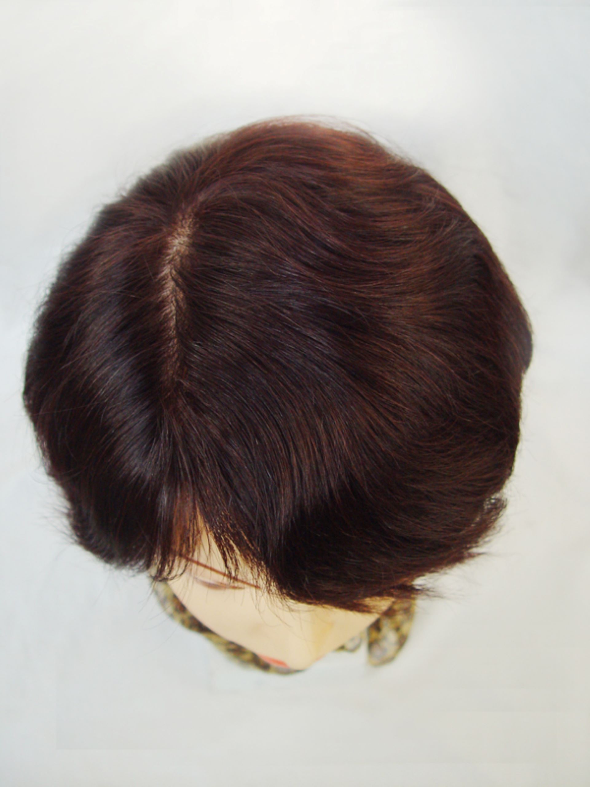 遮盖白发假发真发,遮白发神器假发无刘海