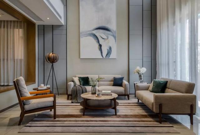 高级感现代轻奢风格全屋设计,设计130平米现代轻奢风格