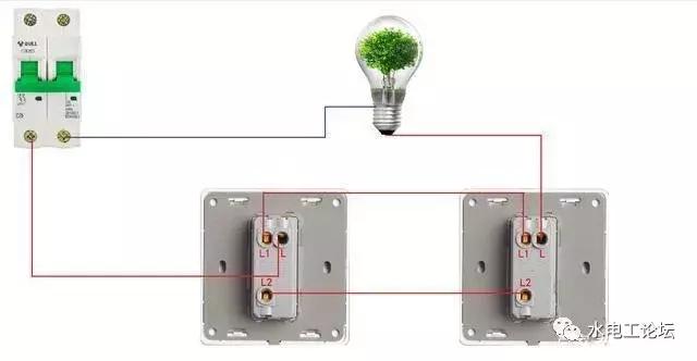 电工知识一灯一控实训内容,电工知识一灯三控的做法