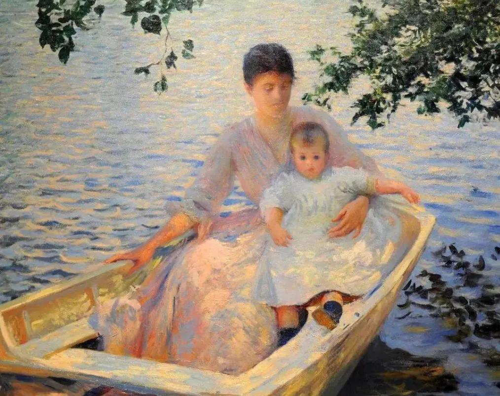 油画母爱图片,十大最具母爱的油画