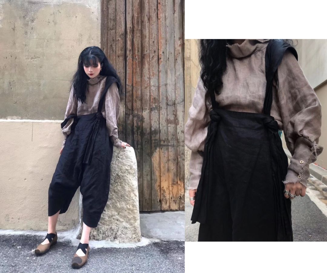 穿上背带裤,校门口保安叔叔都不拦我