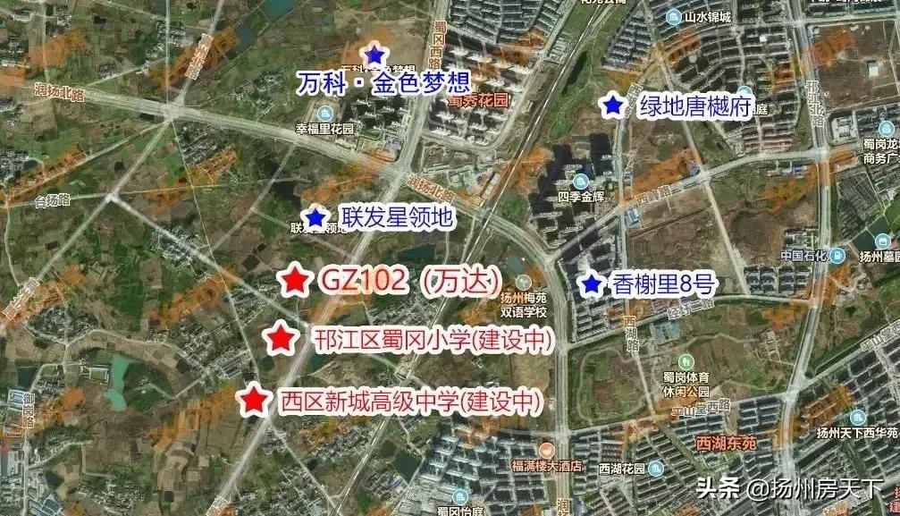 扬州城建项目规划图,扬州开发区整体规划图