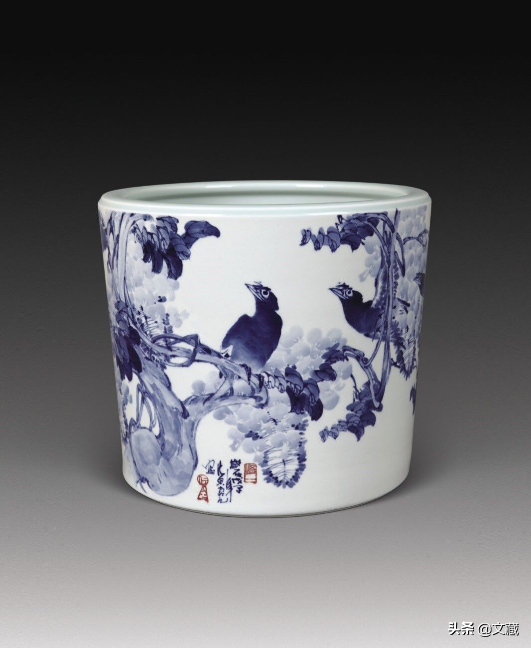 仿古瓷青花作品欣赏,明清青花瓷的代表作品