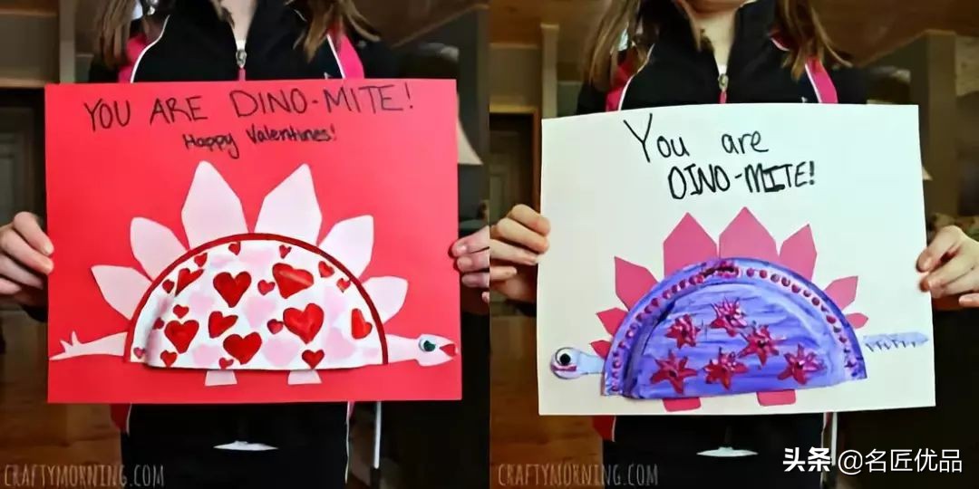 恐龙贺卡手工制作,纸盒手工制作大全创意幼儿园恐龙