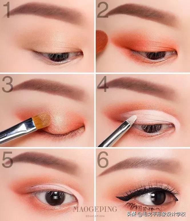 眼妆怎么画显大又干净的眼影颜色,怎样用四种颜色眼影画出酷的眼妆