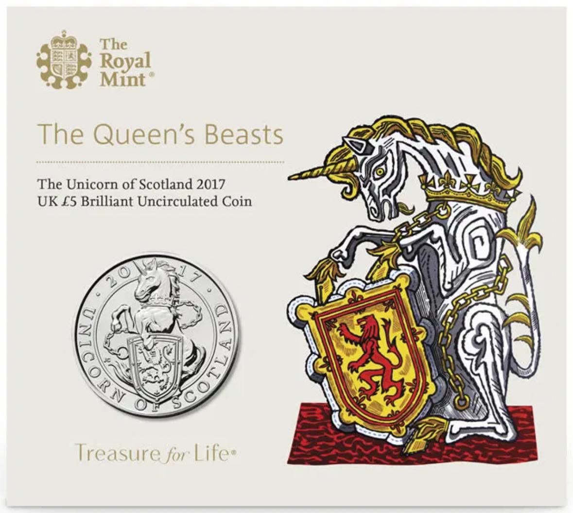 英国女王银币全部款式,英国女王神兽系列纪念币