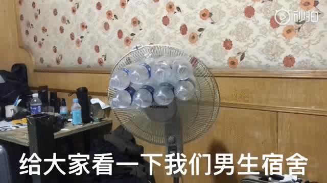 用矿泉水瓶自制自动风扇,矿泉水瓶自制降温风扇