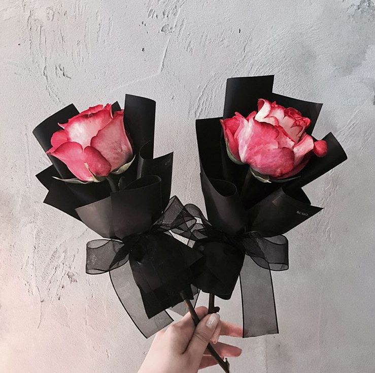 单支花束图片送女朋友,单支玫瑰花束怎么包装赶紧学起来