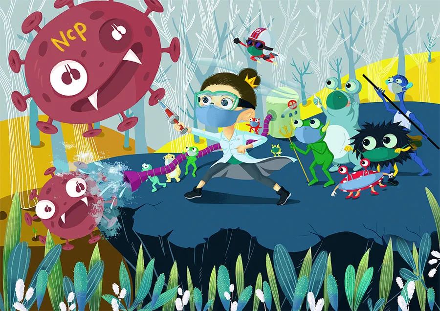 关于疫情的儿童画教程,疫情主题儿童画视频教程