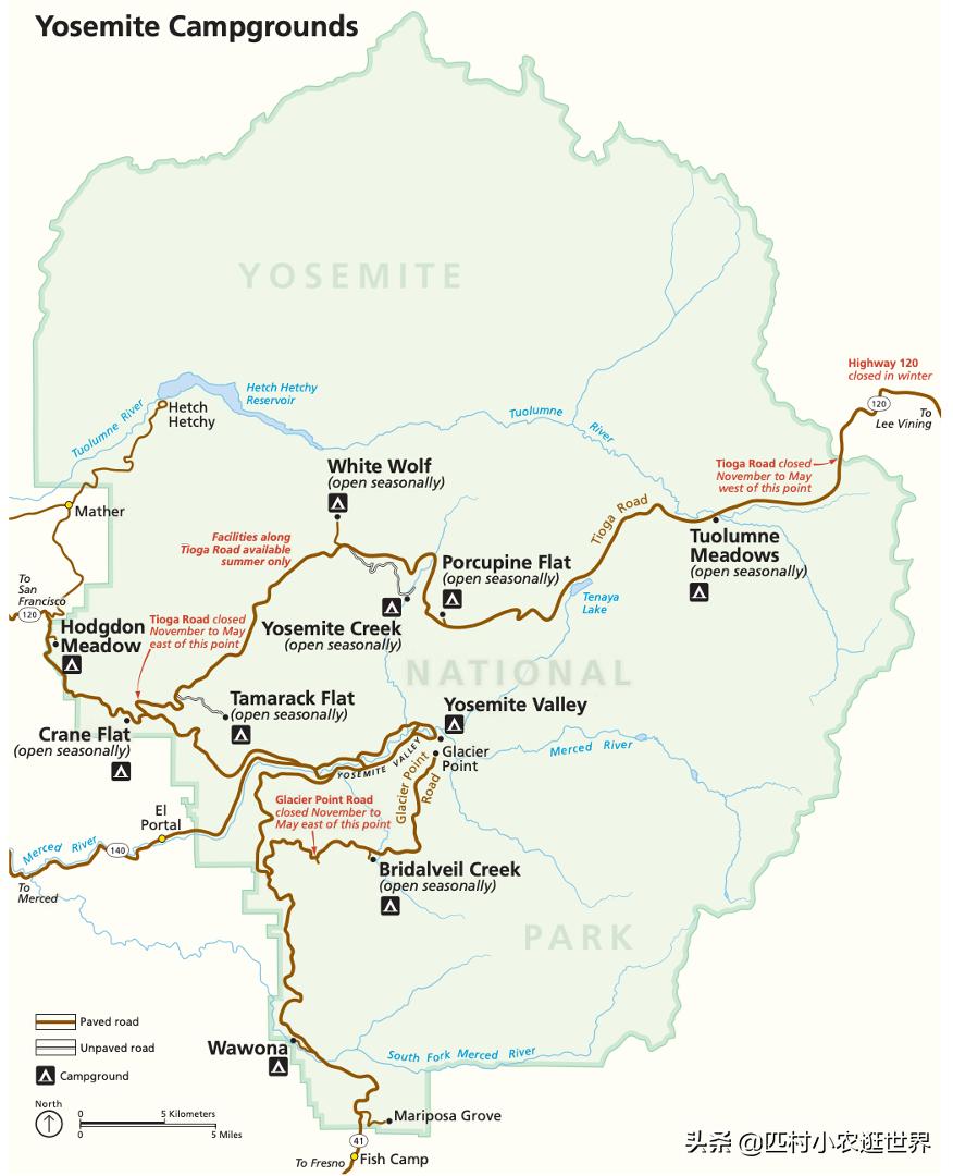 优胜美地国家公园十大景观,优胜美地风景